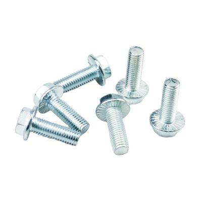 China DIN6921 Industry Standard Hexagon Flange Bolt General Grade 8.8 Thread Zinc Finish Hex Flange Head Metric Flange Bolts for sale