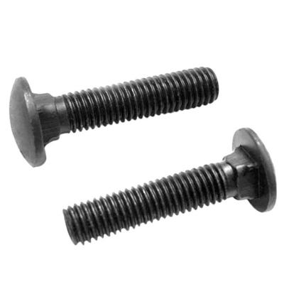 China Wholesale Price Stainless Steel Black Oxide Galvanized Round M16 Flat Head Square Neck Bolts Fine Thread Carriage Bolts for sale