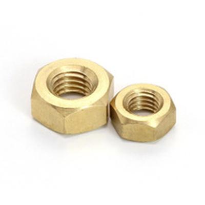 China Heavy Industry Custom Size Hex Nut M8 M10 ANSI/ASME B18.2.2 American Standard Brass Thin Hex Nut Cooper for sale