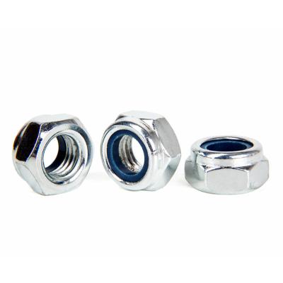 China General Galvanized Industry Grade 8.8 Insert Hex Lock Nut M20 M24 Nylon Hex Lock Nuts for sale