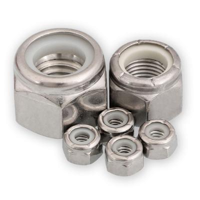 China DIN985 M4-M36 Heavy Industry Stainless Steel Nuts Nylon Hex Nut Galvanized Carbon Steel Grade 8.8 Lock Nut for sale