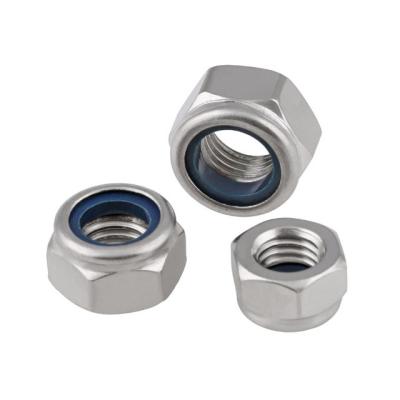 China DIN985 DIN982 heavy industry factory price high quality stainless steel insert nylon lock nuts for sale