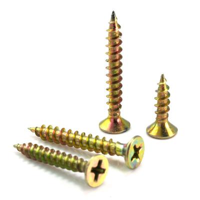 China Galvanized Cross Countersunk Flat Head Self Tapping Screw High Quality Customized Chipboard Screw For Wood for sale