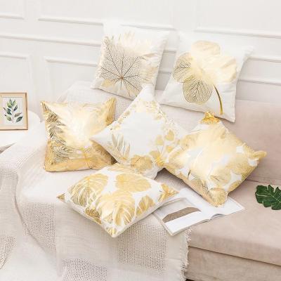 China Factory Wholesale Nondisposable Sublimation Gold Foils Bronzing Printed Tile Case Decor For Sofa for sale