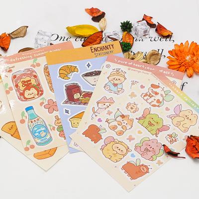 China Holographic Customized printing high-quality full-color children's learning books DIY cartoon cute stickers sheet for sale