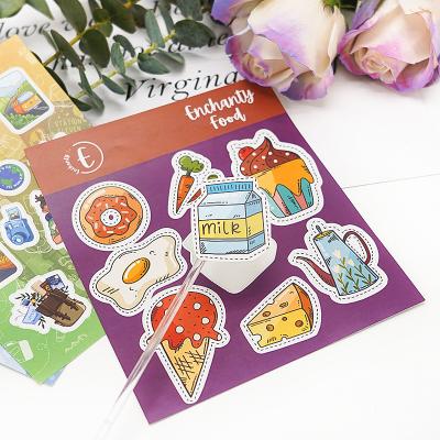 China Holographic Custom Decorative Transparent Sticker Personalized Sticker Sheets Kiss Cut Sticker Sheet Printing for sale