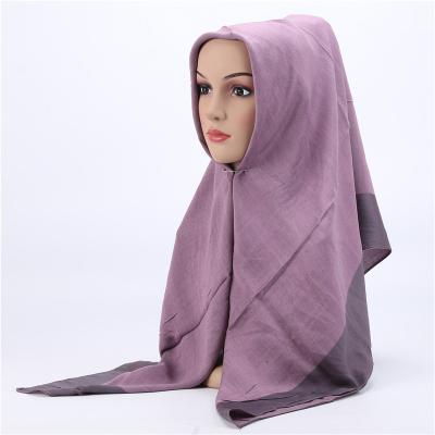 China Hot Selling Daily Life Plain Polyester Cloth Instant Scarf Women Soft Muslim Shawl Hijabs For Dubai for sale