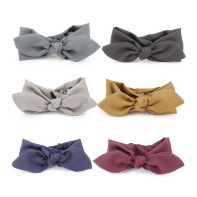 China Yiwu Factory Best-selling Cloth Elastic Yoga Headband Fashion Rabbit-ears Headbands Daily Life Hair Ties For Girls for sale