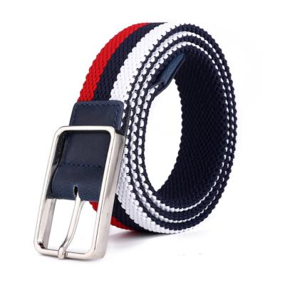 China Newest Products Military Unisex Color Mix Elastic Woven Stretch Belt Fancy Bungee Elastic Woven Belts Braided Woven Belts For Girls And Boys for sale