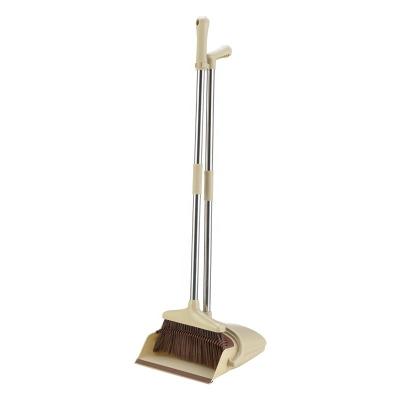 China Household cleaning good quality plastic broom with dustpan broom and dustpan cleaning set for sale