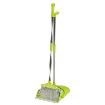 China Household Cleaner Mini Plastic Broom And Dustpan For Kitchen Room Office Lobby Floor Home Use for sale