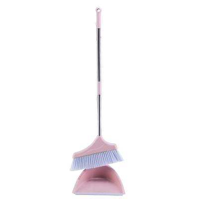 China Household Household Cleaning Plastic Broom with Dustpan Broom and Dustpan Cleaning Set for sale