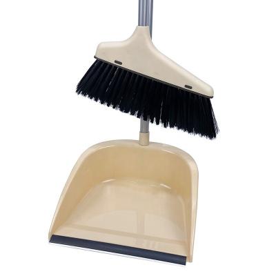 China Household Broom Cleaning Stick Sweeping Cleaning Brush Dustpan Set Soft Broom and Combo Dustpan for sale