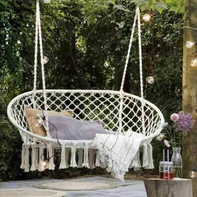 China Macrame Double Hot Sale Supplier INS Amazon Hanging Chair Swing Chair for Indoor Outdoor Home Yard Porch Patio Portable Hammock Deck for sale