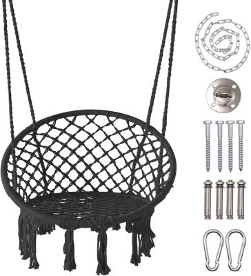 China Hot Sale INS Amazon Hammock Supplier Wholesale Swing Chair Hanging Macrame Rope Hammock Chair Round Hardware Kit for sale