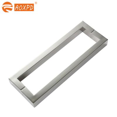 China Supplier 304 Stainless Steel Sliding Glass Door Modern Chinese Bathroom Glass Door Handle for sale