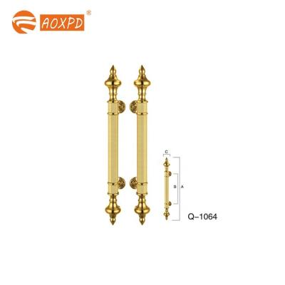 China Factory Customized New Design Copper High Quality Antique Modern Bronze Door Handles for sale