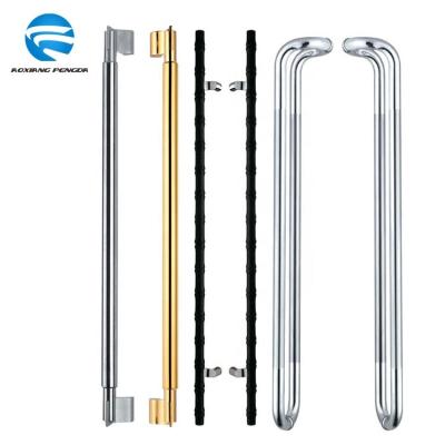 China Wholesale Modern New Design Style Stainless Steel Door Handles Single Color H Glass Multiple Type Sliding Door Handles Glass for sale