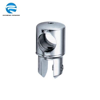 China Easy Installation High Quality Stainless Steel Pipe Connector Bathroom Glass Door Accessories for sale