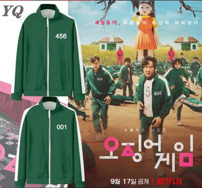 China Breathable a sports 3D digital printed hoodie used by Park Hae-soo, a Korean drama actor, and the squid game for sale