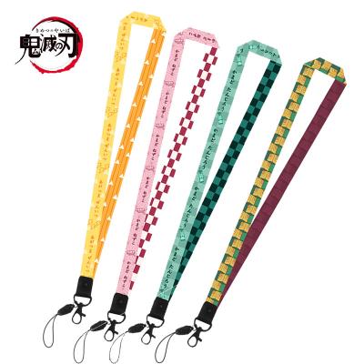 China PVC Anime Demon Slayer Animation Lanyard Cell Phone Chain Tomioka Yoshiyong My Wife Is Good At YI Mobile Phone for sale