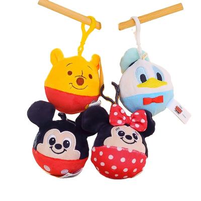 China Gift Disney Plush Decompression Ball Series Mickey Minnie Pooh 3d Keychain Keychain Keychain Toy Plush Pendant Keychain for sale