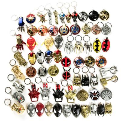 China Promotional Gift Spider Man Mens Superhero Pendant Christmas Birthday Gifts For Boy Metal Car Head Chain Pendant for sale