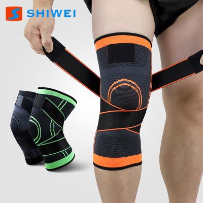 China SHIWEI-2100#Free Sample Universal Knee Straps Support Knee Wrap Brace for sale