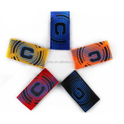 China Suitable for promotion and practice wholesale reusable elastic band football captain armband for sale