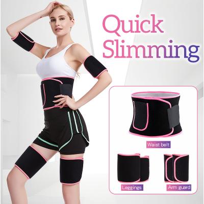 China Durable Belt Customized Sweat Band Set Slimming Arm Thigh Belt Trainer for sale