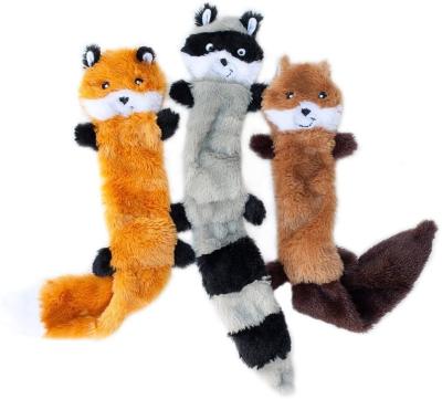 China Viable No Plush Dog Toys, Fox, Raccoon, and Squeaky Squirrel Pet Stuff Toys for sale