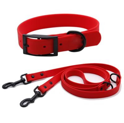 China New Design PVC Padded Dog Leash Dog Collars And Leash Pet Products Padded Dog Collar And Leash Set for sale