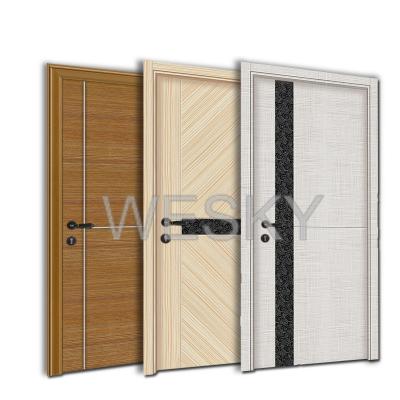 China China Best Quality Price Interior Exterior Solid Wood Door Cheap Luxury Waterproof Design House WPC for sale