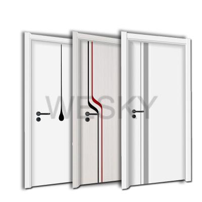 China 2020 Modern Cheap Price Waterproof Luxury Design China Manufacturer Waterproof Main Entry WPC Interior Door for sale