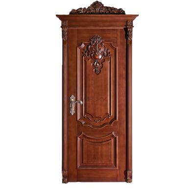 China 2020 Modern Cheapest Prices White American Style Teak Door China Suppliers Latest Design Carved Wood Hot Sale Interior Wood Door for sale