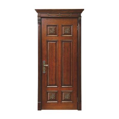 China Modern Entry Oak Door Classic Design Fire Rated New Products Solid Wood Interior Door for sale