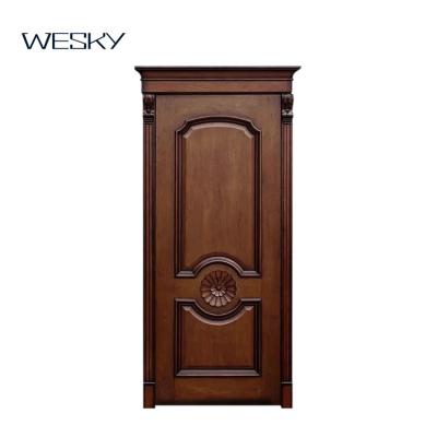 China Modern Modern Wood Door Designs Interior Solid Wood Door for sale