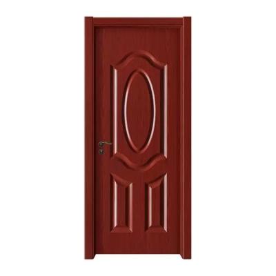 China Swing Teak Bedroom Door Modern Design Interior Solid Wood Wood Door for sale