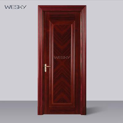 China High quality and simple design modern front door main door with accessories for sale