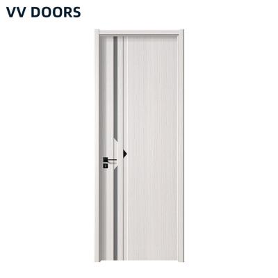 China Good Quality Bedroom Door Interior Door Modern White Wooden Solid Wood for sale