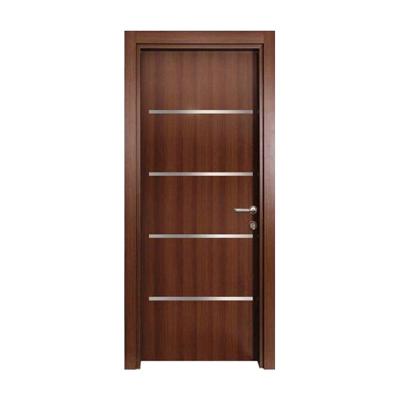 China Wooden swing door design in Bangladesh safety wooden door for household baby furniture PVC bathroom door price for sale