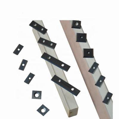 China Wood Machinery Repair Shops Tungsten Carbide Thickness Planer Knives For Spiral Cutter Head for sale