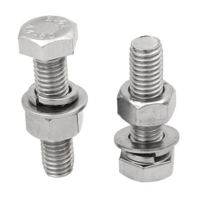 China Building Construction Stainless Steel AISI304 316 Wholesale Customized High Quality Hexagon Bolt for sale