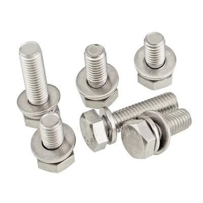 China Large Factory Sales Carbon Steel Construction Stainless Steel External Hexagon DIN933 Bolt And Nut Hardware Fastener for sale