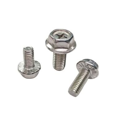 China Cross Groove Hexagon Flange Professional Sales of Hexagon Flange Head Hardened Steel Galvanized Cross Recessed Screws for sale