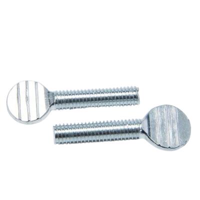 China Construction Customized Carbon Steel Galvanized Ping Pong Racket Screw In Flat Round Head Thumb Bolt Bindings for sale