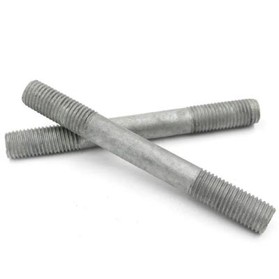 China Industry General Wholesale High Quality DIN901 Carbon Steel Hot Dipped Galvanized Stud / Double Thread End Bolt for sale