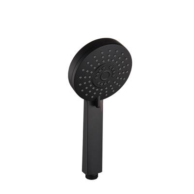 China High Quality Black Matte Round Plastic Hand Showe Sliding Bar Hand Shower Head for sale