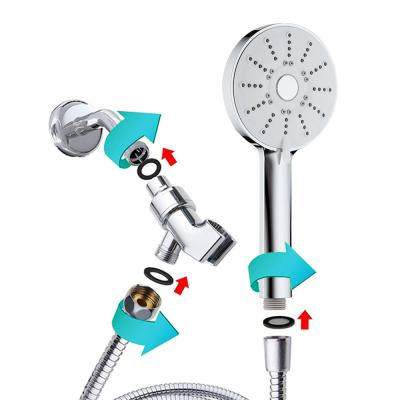 China Without Slide Bar Massage Jet Bathroom Hand Held Shower Head for sale