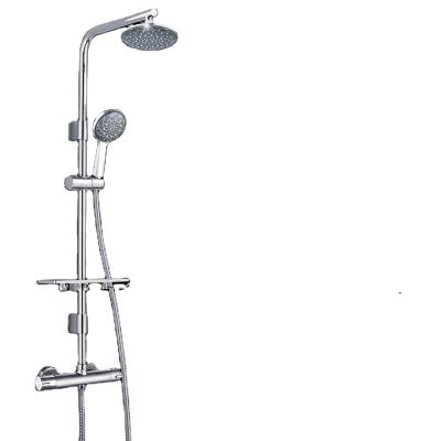 China With Sliding Bar Stainless Steel Rain Shower Column Set Bathroom Sliding Shower Bar for sale